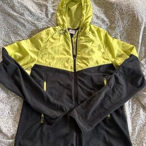 Woman’s Nike dry fit Black and Yellow Hooded Jacket. Like new